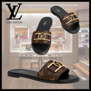 Original Louis Vuitton Black Luxury Slide Slippers For Women & Men