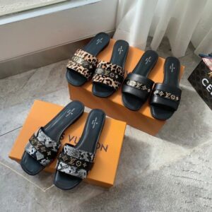 Luis Vuitton First Copy Black Formal Shoes