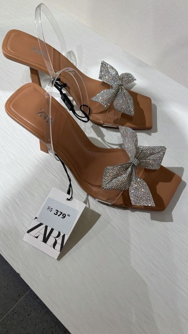 Stylish Zara Orange Bow Heels