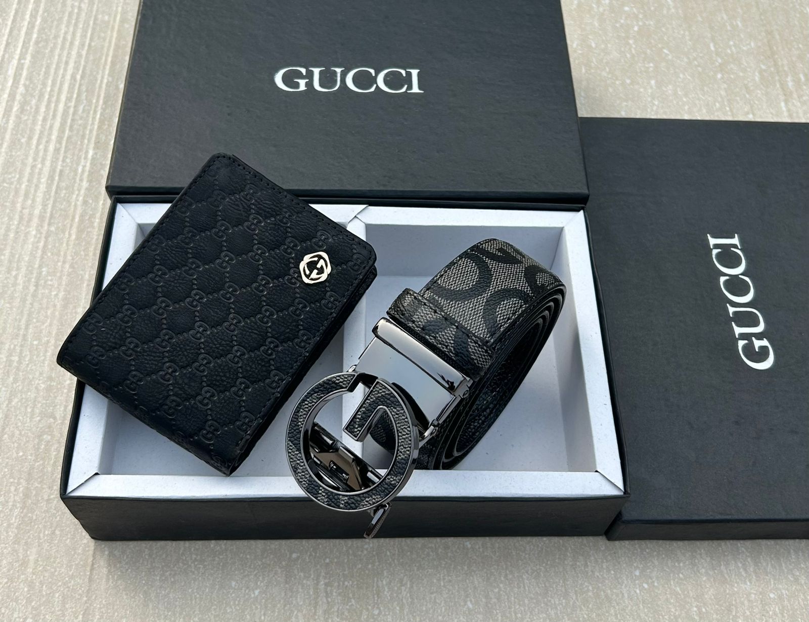 Gucci Heavy Combo Belt And Wallet On Sale