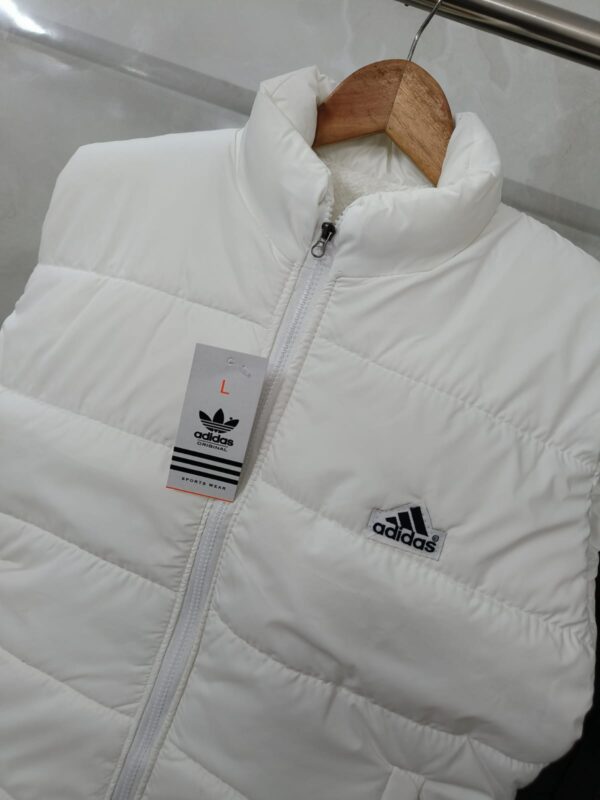 Adidas Premium White Half Sleeve Stylish Men's Jacket - Image 4