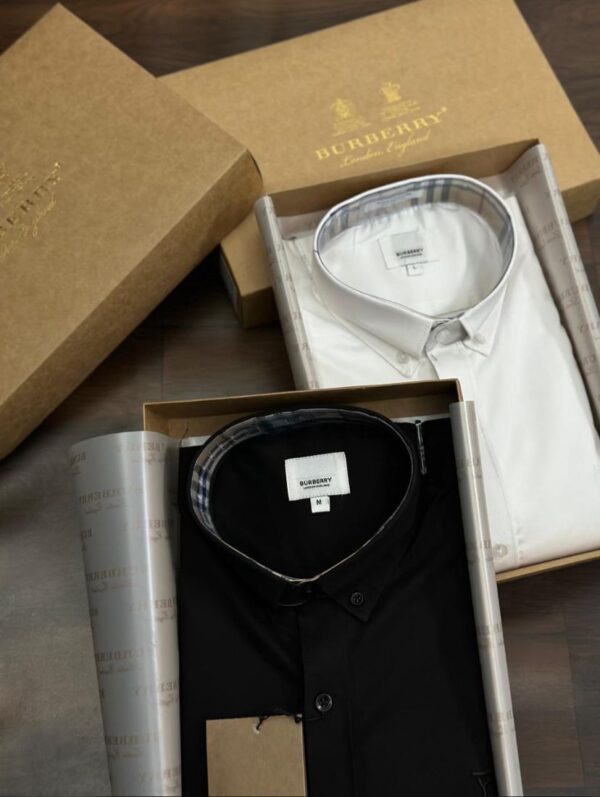 BURBERRY FIRST COPY STYLISH COTTON MEN'S FASHION SHIRTS - Image 4