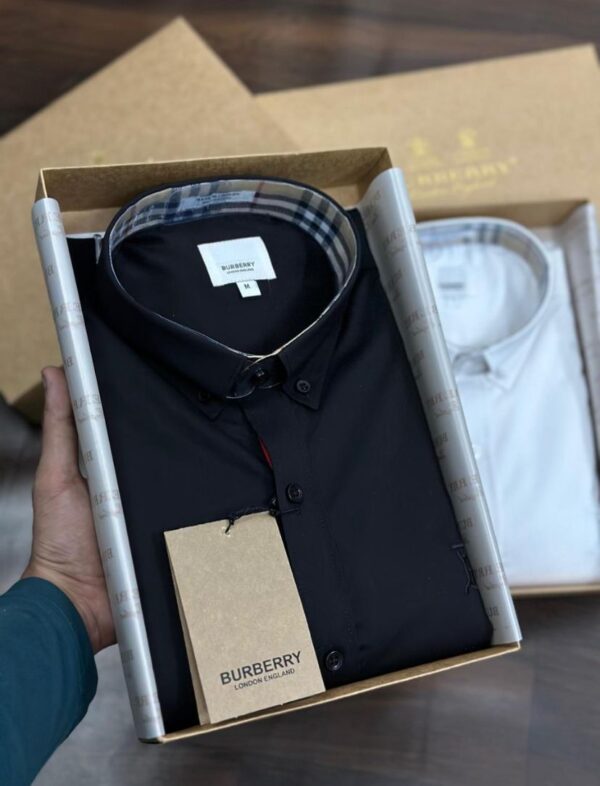 BURBERRY FIRST COPY STYLISH COTTON MEN'S FASHION SHIRTS - Image 5