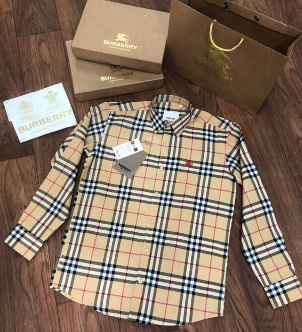 BURBERRY PREMIUM COTTON MEN'S DESIGNER SHIRTS