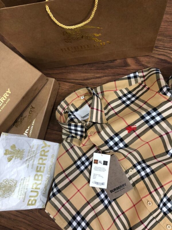 BURBERRY PREMIUM COTTON MEN'S DESIGNER SHIRTS - Image 2