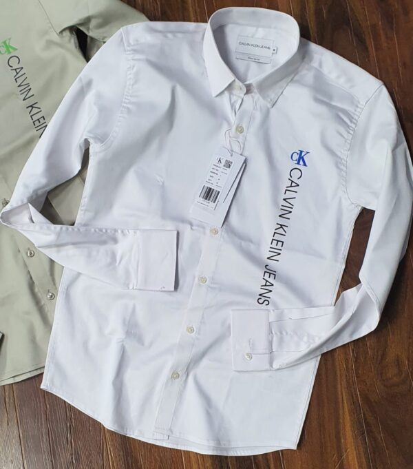 CALVIN EXCLUSIVE REPLICA FIT REGULAR COTTON SHIRT - Image 10