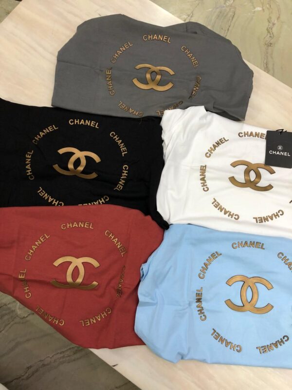 CHANEL FIRST COPY STYLISH MEN'S FASHION ROUND NECK T-SHIRTS - Image 10