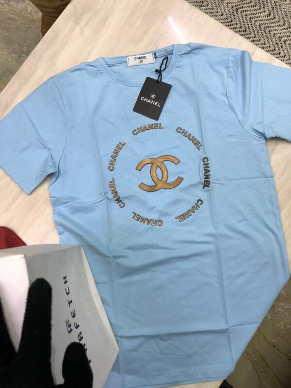 CHANEL FIRST COPY STYLISH MEN'S FASHION ROUND NECK T-SHIRTS - Image 4