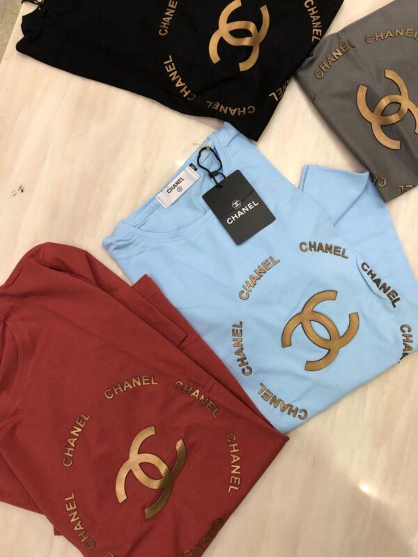 CHANEL FIRST COPY STYLISH MEN'S FASHION ROUND NECK T-SHIRTS - Image 6