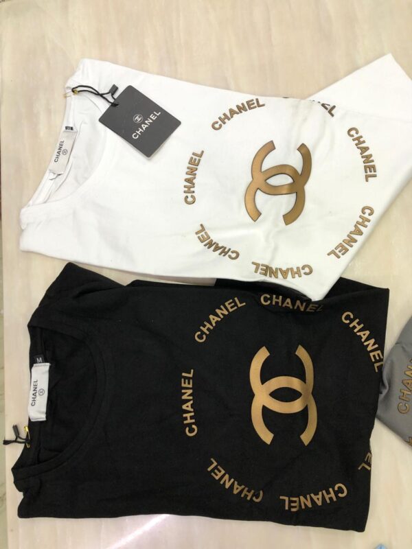 CHANEL FIRST COPY STYLISH MEN'S FASHION ROUND NECK T-SHIRTS - Image 7