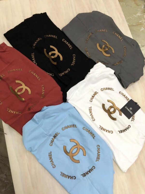 CHANEL FIRST COPY STYLISH MEN'S FASHION ROUND NECK T-SHIRTS - Image 9