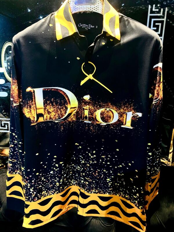 DIOR LUXURY FIRST COPY PARTY WEAR DESIGNER SHIRT - Image 2