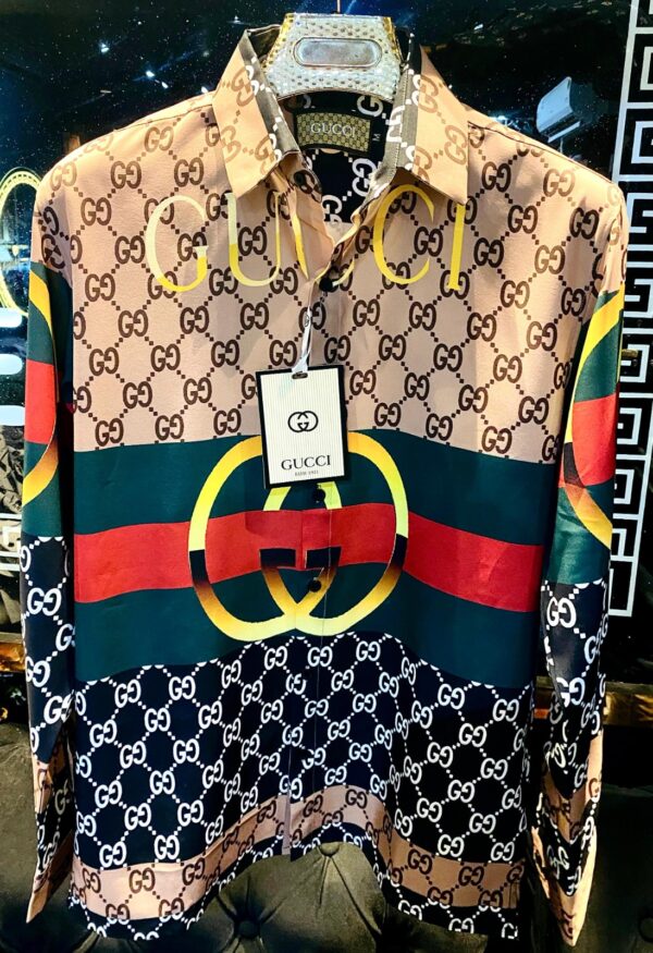 GUCCI NEW DESIGNER FIRST COPY PARTY WEAR SHIRT - Image 2