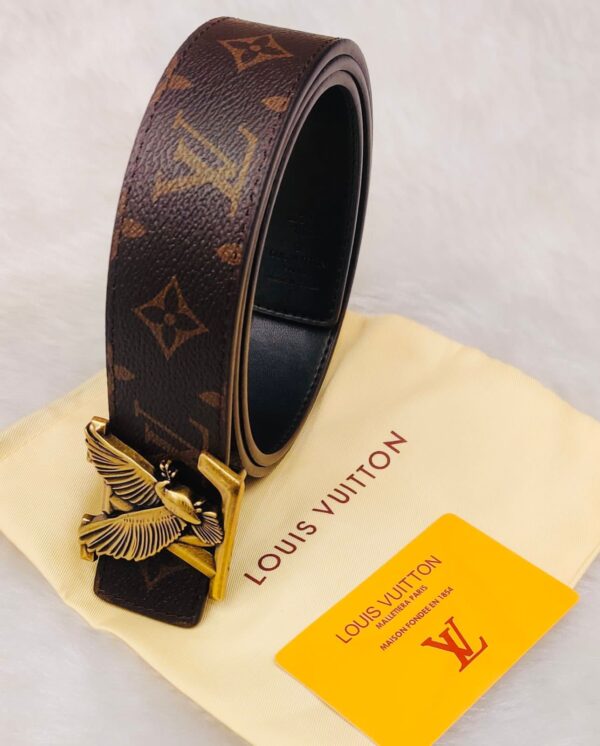 Louis Vuitton Eagle First Copy Casual Leather Belt - Image 2