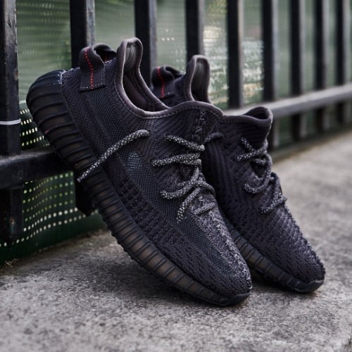 ADIDAS FIRST COPY YEEZY BOOST 350 "V2 BLACK“ SHOES - Image 3