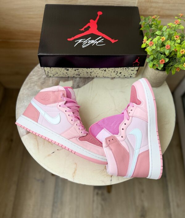 AIR JORDAN RETRO 1 FIRST COPY DIGITAL PINK SHOES FOR WOMEN - Image 5