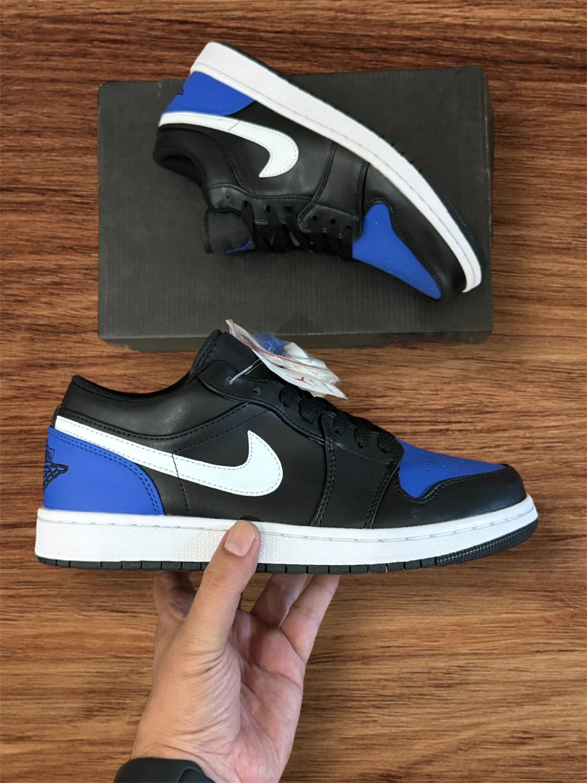 First Copy Nike Air Jordan 1 Low Royal Toe - Image 3