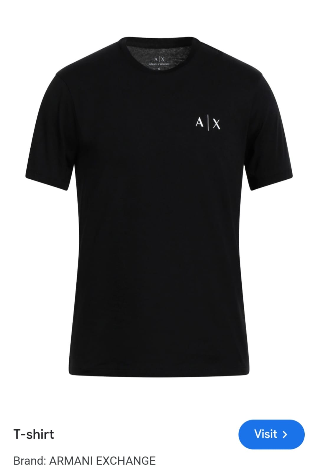 FIRST COPY ARMANI EXCLUSIVE COTTON LYCRA ROUND NECK