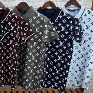FIRST COPY LOUIS VUITTON PREMIUM COTTON LYCRA POLO T-SHIRTS