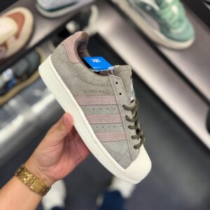 FIRST COPY ADIDAS ORIGINAL SUPERSTAR BROWN OFF WHITE