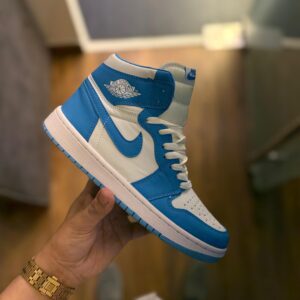 FIRST COPY AIR JORDANS RETRO 1 MID UNIVERSITY MOON BLUE