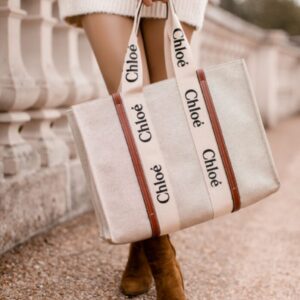 FIRST COPY CHLOE Medium Woody Tote Bag