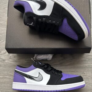 FIRST COPY Jordan cut low court purple shoes for men