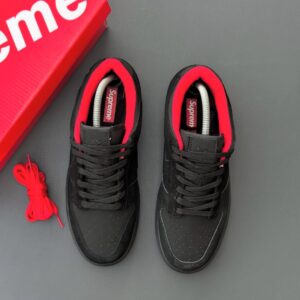 FIRST COPY NIKE SB DUNK SUPREME BRED BLACK RED 2025