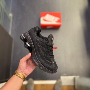 FIRST COPY NIKE SHOX 2025 BLACK WHITE SUPREME