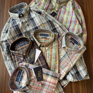 FIRST COPY POLO (RALPH LAUREN) pin checks Colorfull Shirt