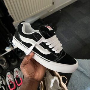 FIRST COPY VANS OLD SKOOL KNU black white shoes for girls