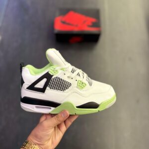 FIRST COPY AIR JORDANS RETRO 4 OIL AURA SEAFOAM