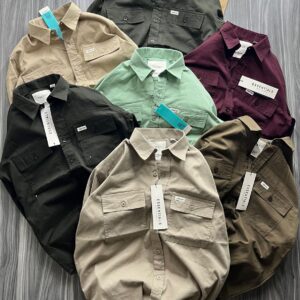 FIRST COPY ESSENTIALS DOUBLE POCKET CARGO SHIRT