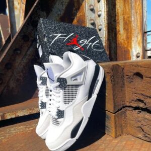 FIRST COPY JORDAN RETRO 4 MILITARY BLACK FOR GIRLS