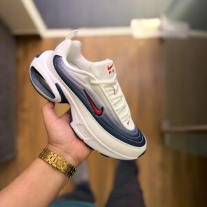 FIRST COPY NIKE AIRMAX PORTAL TRAINERS WHITE BLUE RED SHOES FOR MEN