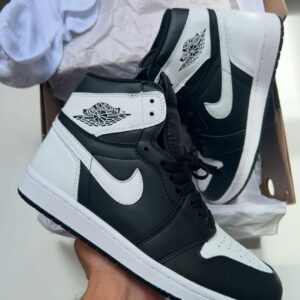 FIRST COPY Nikee Air jordan 1 High Og Black White semi Ua