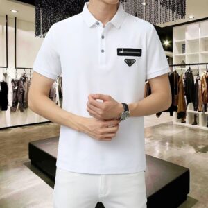 FIRST COPY PRADA IMPORTED LYCRA POLOS T-SHIRT