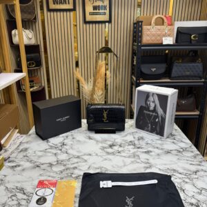 FIRST COPY YSL SUNSET CROCO CALFSKIN SHOULDER BAG