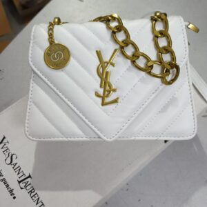 FIRST COPY YSL WHITE HANDBAG