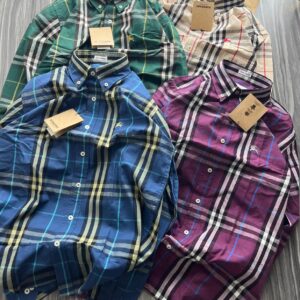 FIRST COPY BURBERRY PAPER COTTON CHECK SHIRT