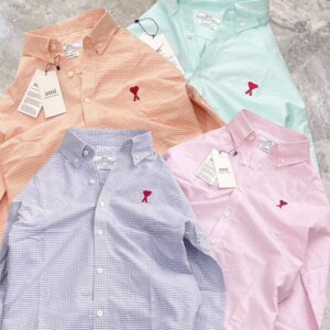 AMI PARIS ORIGINAL STOCK COTTON LYCRA SHIRTS