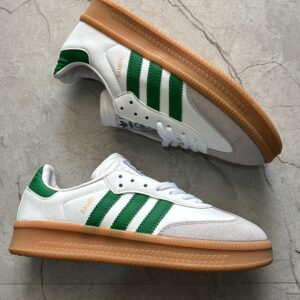 FIRST COPY Adidas samba big sole white green
