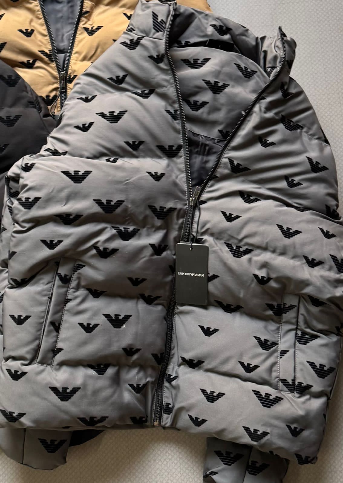 FIRST COPY ARMANI IMPORTED NYLON FABRIC PUFFERS JACKETS - Image 6