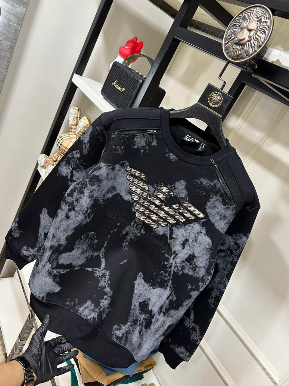 FIRST COPY Armani imported Round neck Sweatshirt - Image 3