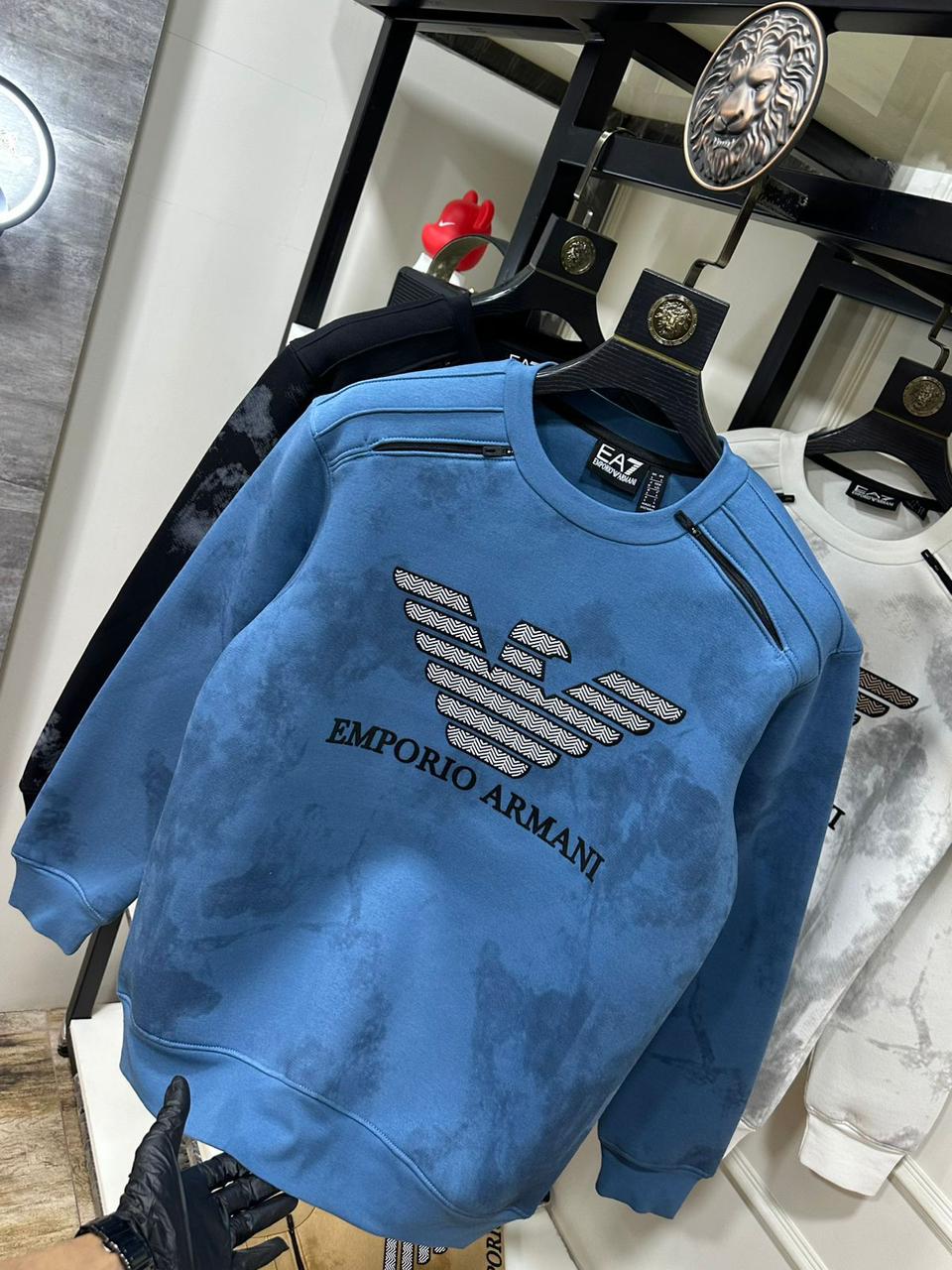 FIRST COPY Armani imported Round neck Sweatshirt - Image 8