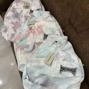 FIRST COPY Balenciaga Tie Die Print Cargo Style Shirts