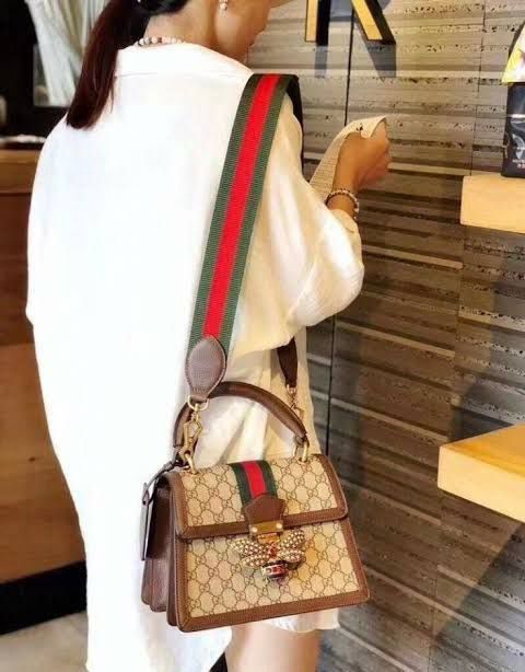 FIRST COPY GUCCI BEE QUEEN HANDLE BAG - Image 3