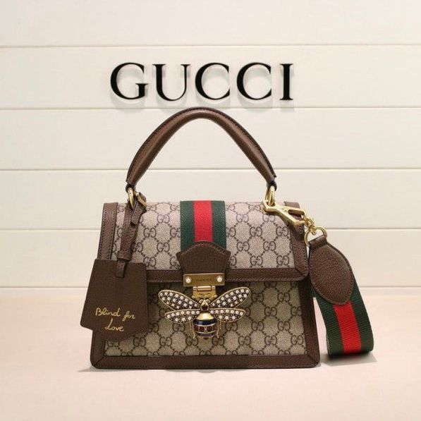 FIRST COPY GUCCI BEE QUEEN HANDLE BAG