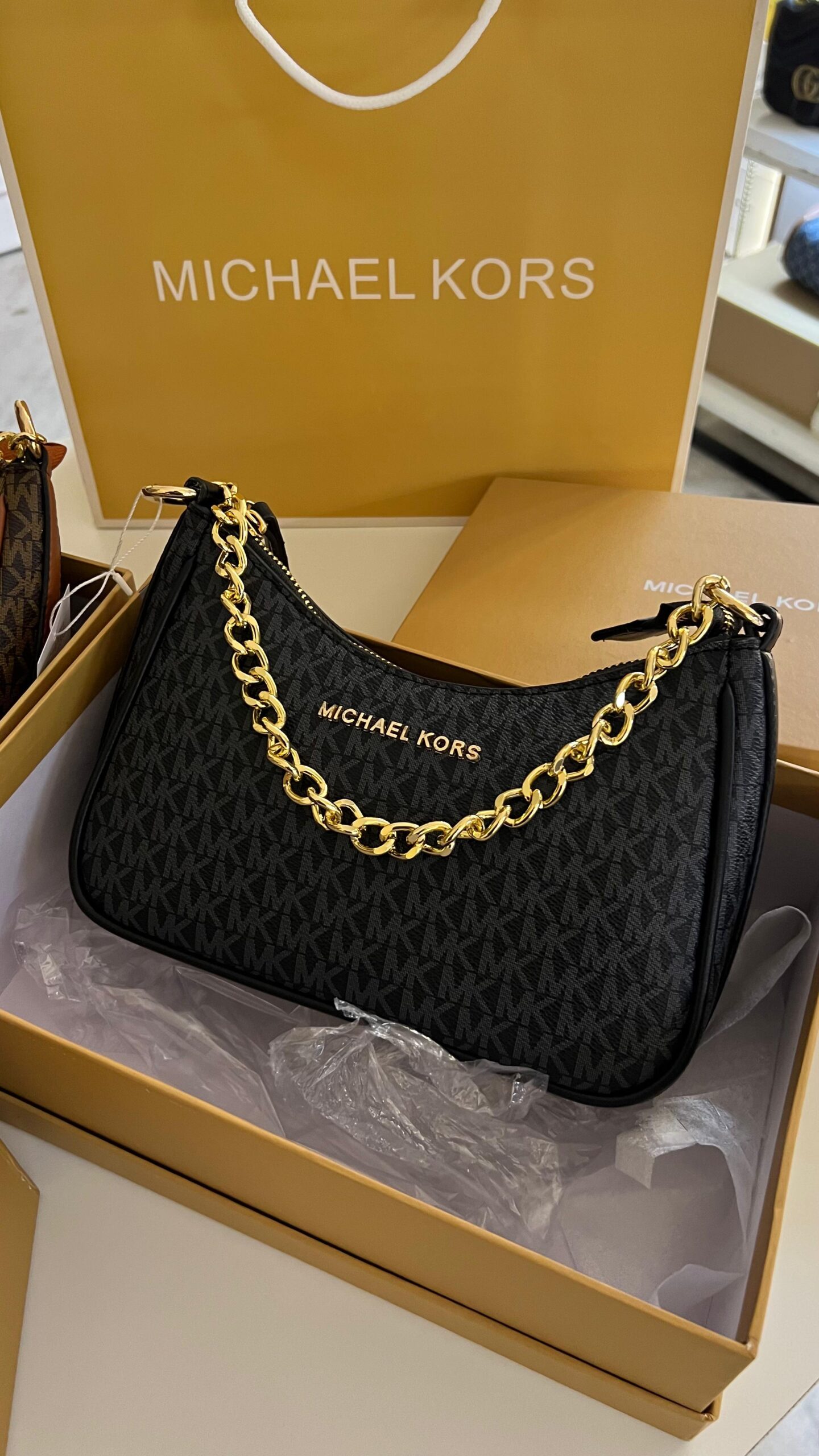 FIRST COPY MK HALF MOON SHOULDER SLING BAG - Image 2