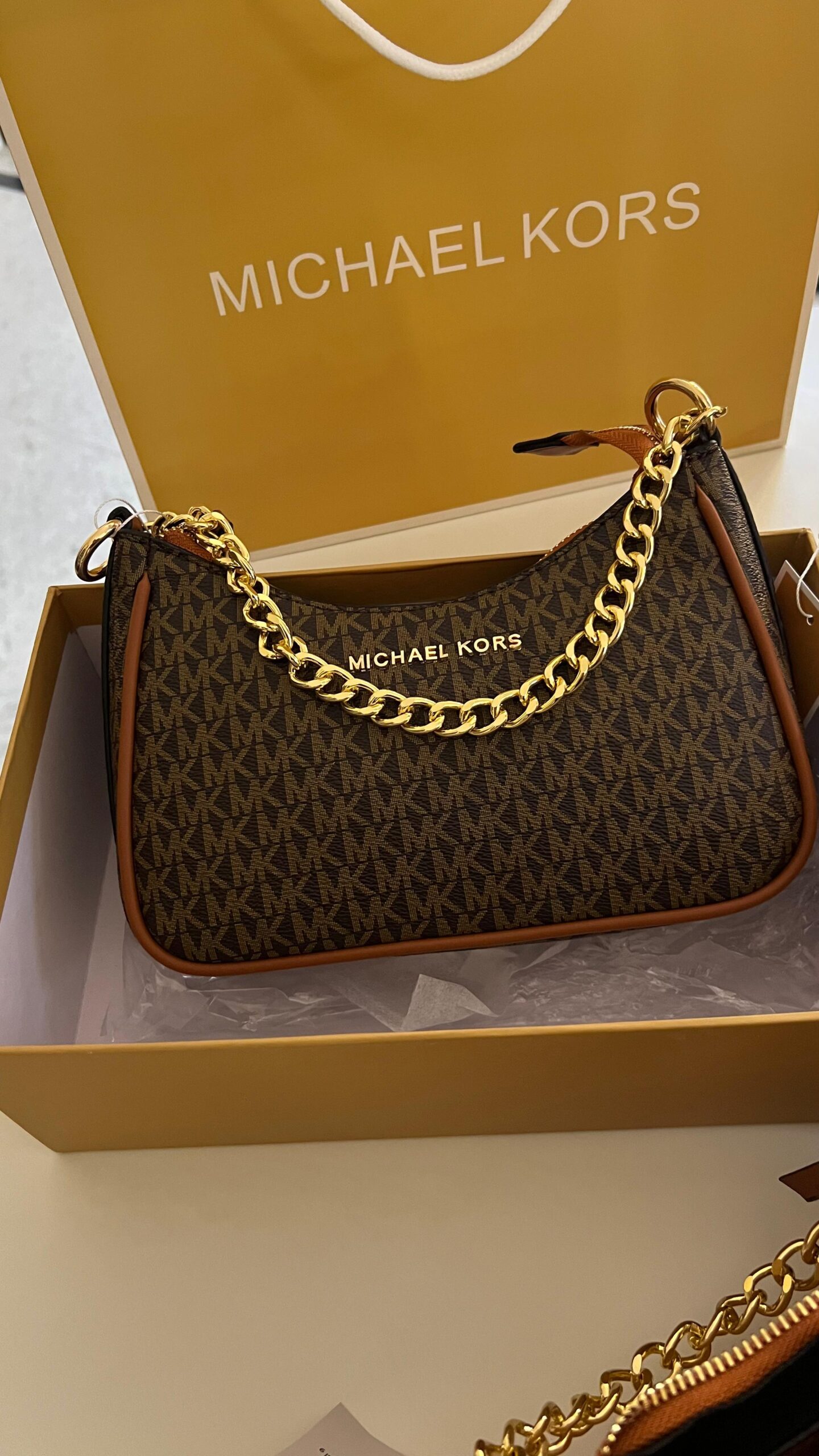 FIRST COPY MK HALF MOON SHOULDER SLING BAG - Image 3